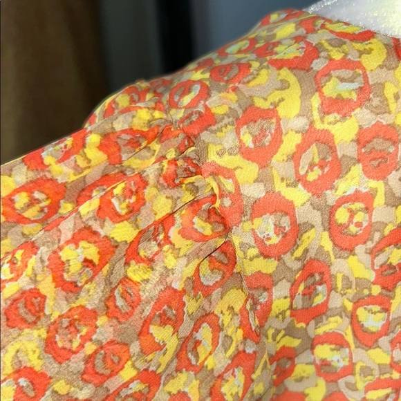 Attention Orange Flutter Sleeve Relaxed Blouse - Picture 6 of 8